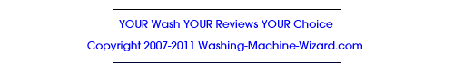 footer for washing machine reviews page